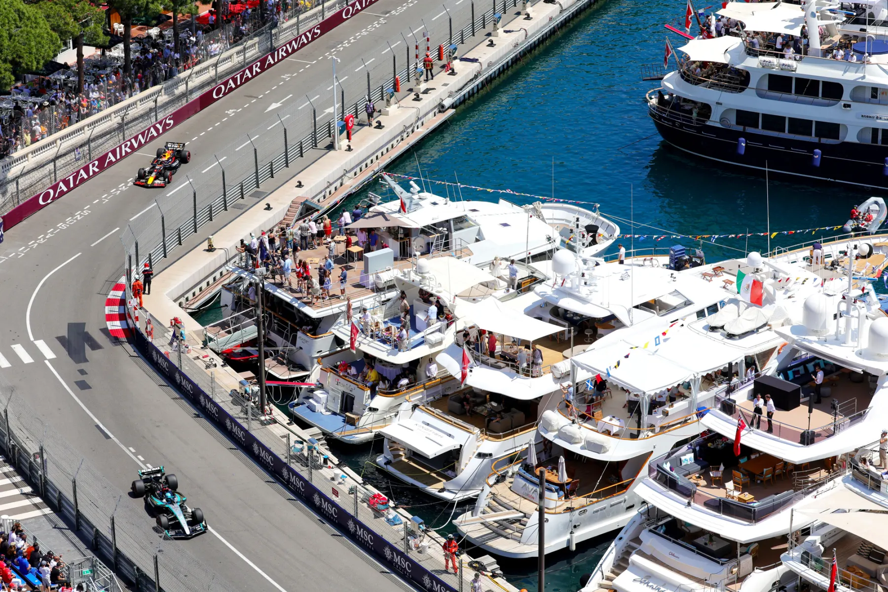 Grand Prix seen from the harbour